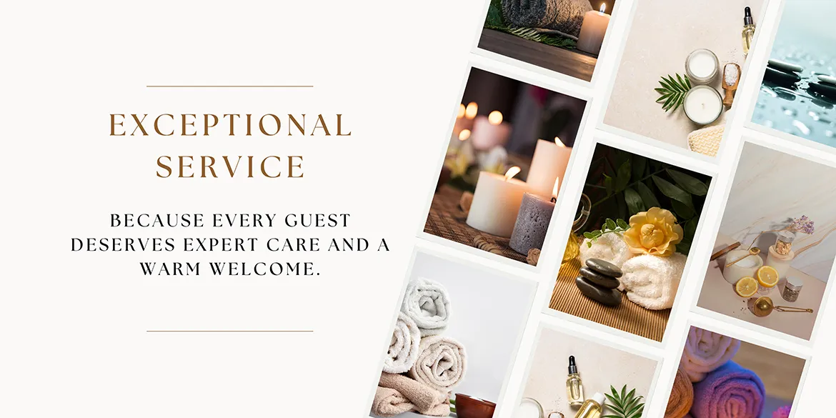 Exceptional service, because every guest deserves expert care and a warm welcome.
